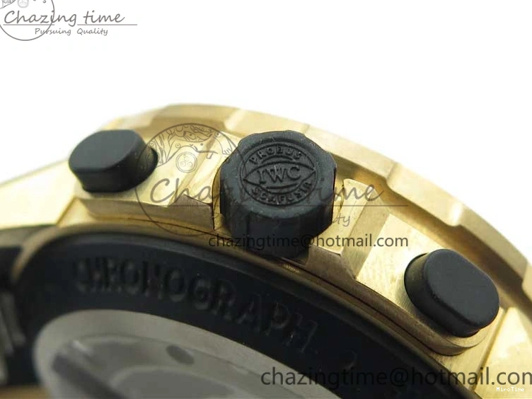 MIROTIME 0125 Aquatimer Chrono IW379503 Bronzo Case V6F 1:1 Best Edition Black Dial on Rubber Strap A Popular 7103